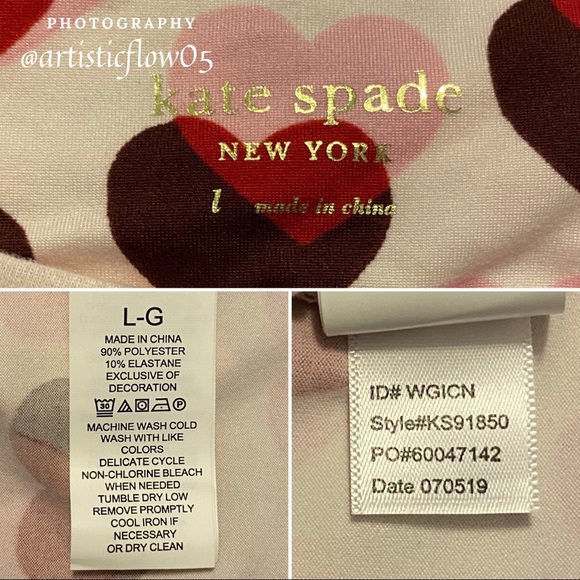 NEW! Kate Spade Double Heart Jogger PJ Set - Picture 6 of 10